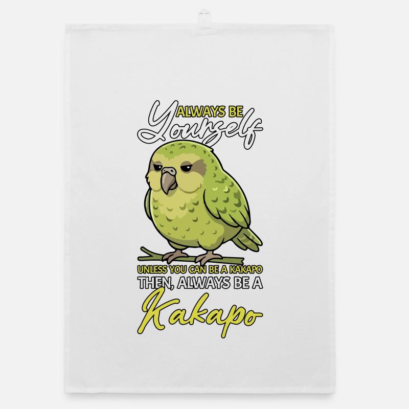 Sei immer du selbst, Kakapo Neuseeland Organic Geschirrtuch