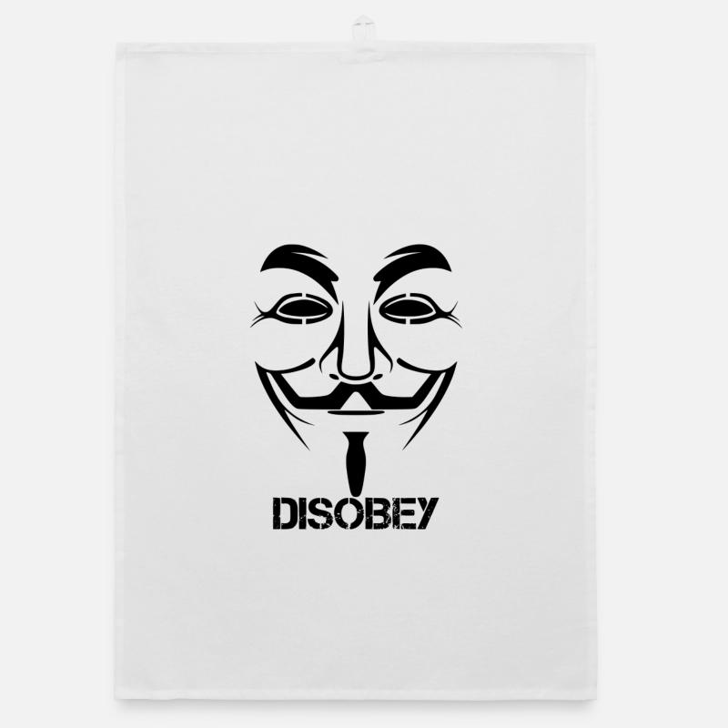 Disobey Anonymous Organic Geschirrtuch