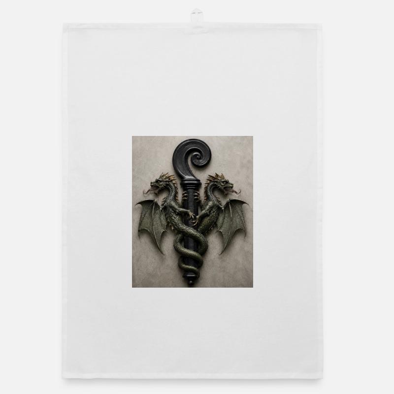 Kites around the handle stick Organic dish towel