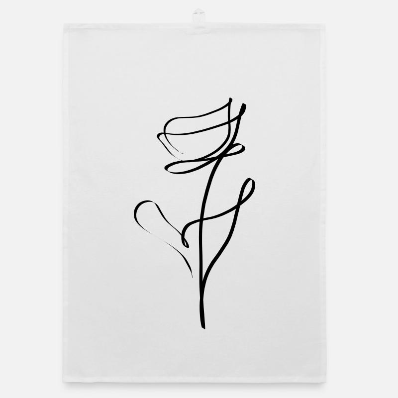 rose Organic dish towel