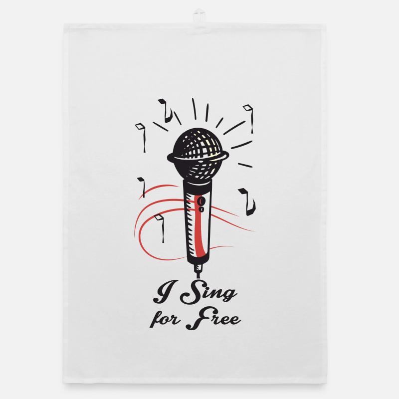 I Sing for Free Organic dish towel