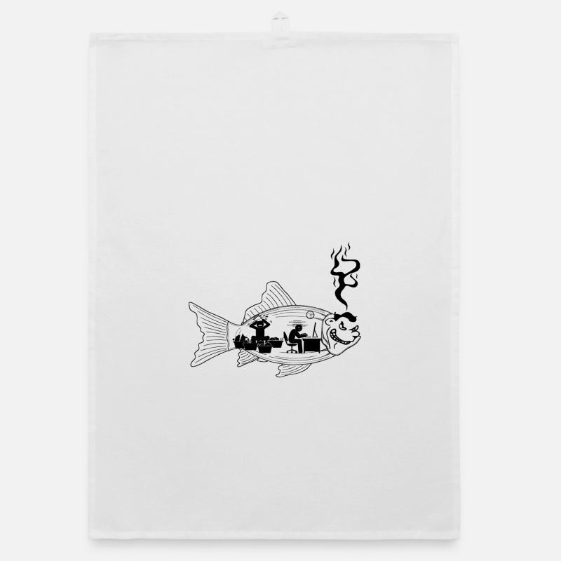the fish stinks from the head Organic dish towel