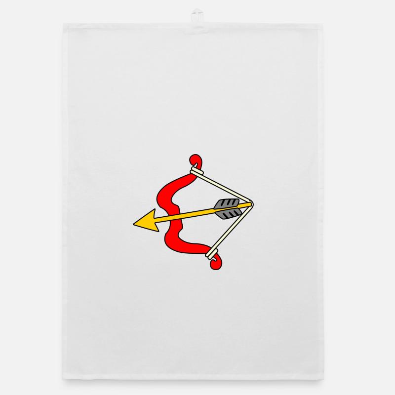 Bow and arrow Organic dish towel