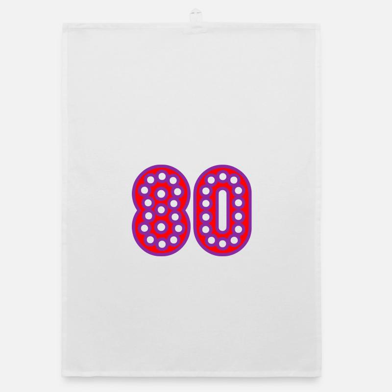 80. 80 YEARS. 80th ANNIVERSARY. 80 YEARS ANNIVERSARY. Organic dish towel