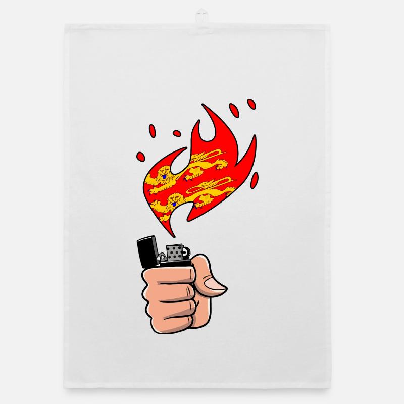 Normandy Flame Lighter Pride Normandy Region Organic dish towel