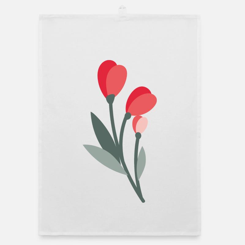 Flower Organic dish towel