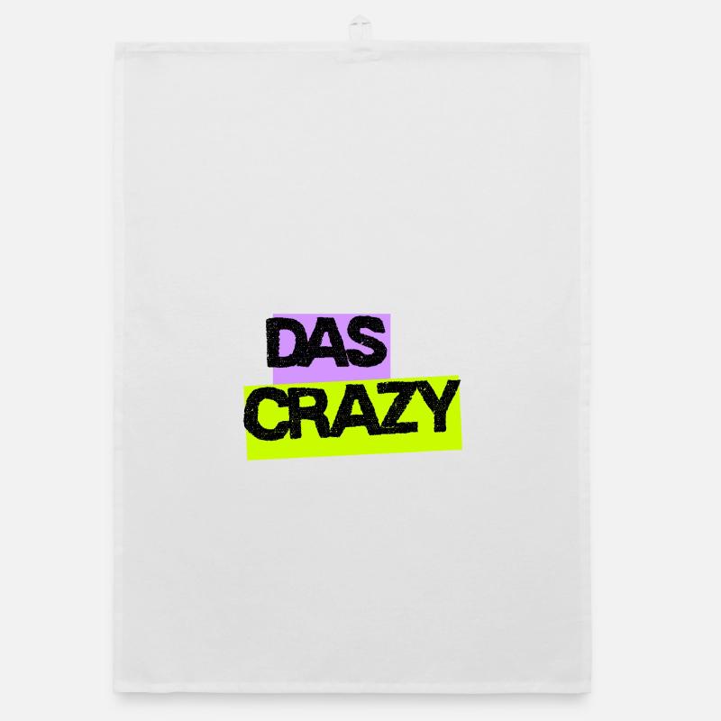 Das Crazy - Design mit Neon-Farben Organic Geschirrtuch