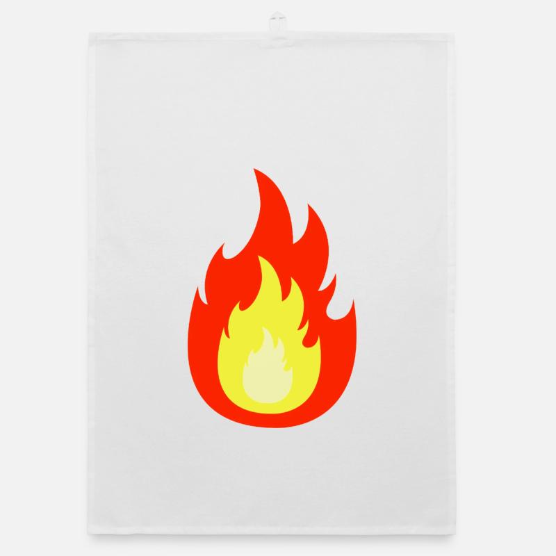 Flamme de feu Torchon bio