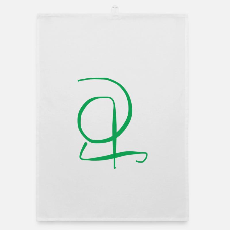 Gift idea for calligraphy lovers Organic dish towel