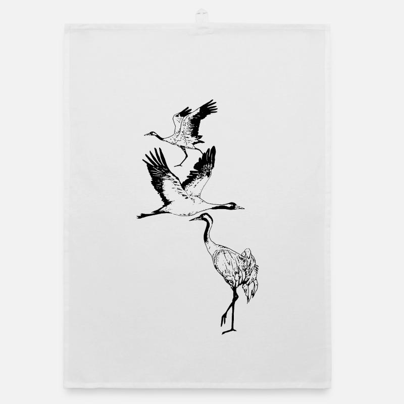 CRANES Organic dish towel