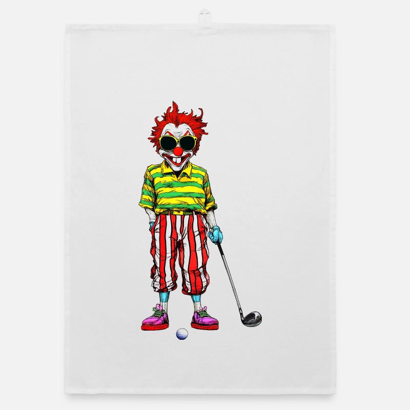 Clowns Golf Organic Geschirrtuch