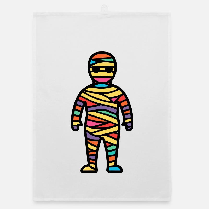 Mummy Halloween Comic Funny Organic dish towel