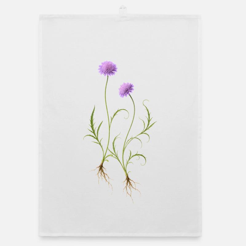 Illustration de la nature des fleurs de prairie Torchon bio