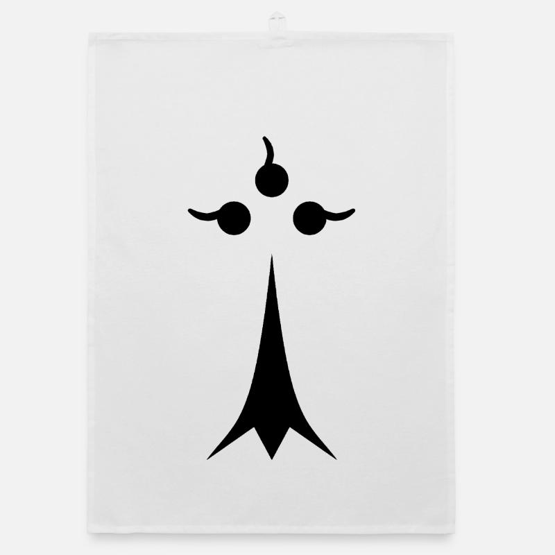Hermine minimaliste noire Torchon bio
