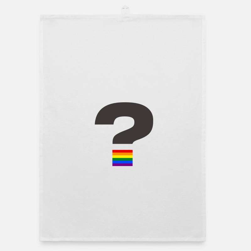 Graphique du point d’interrogation de la fierté Torchon bio