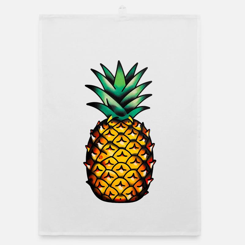 Tatouage classique : ananas Torchon bio