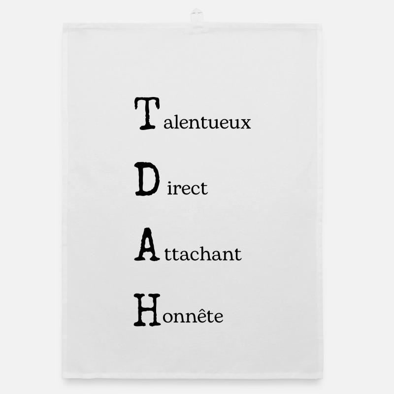 TDAH Power : Positivité Neurodivergente Torchon bio