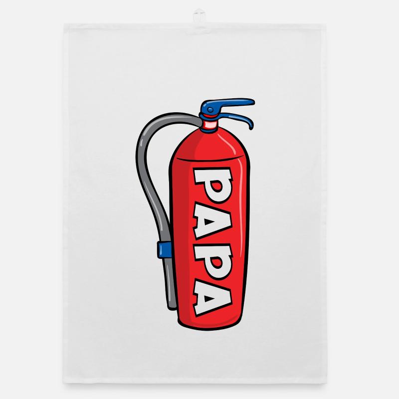 Announcing Baby - Firefighter Dad Organic dish towel