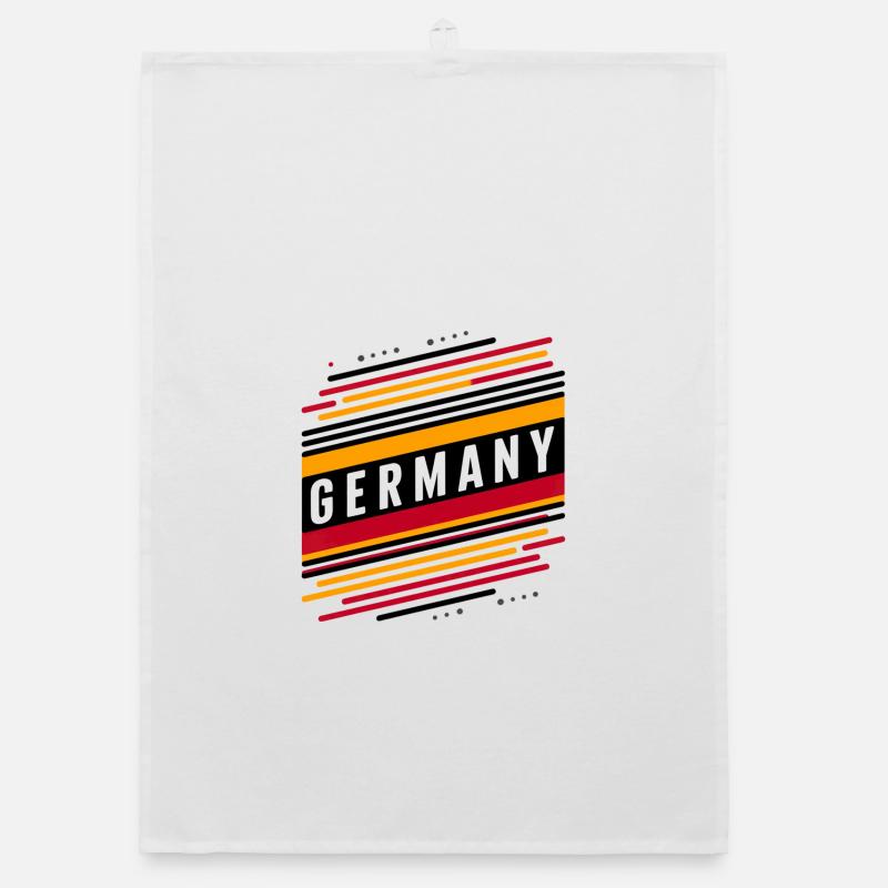 FARBE DER DEUTSCHEN FLAGGE - Organic Geschirrtuch - Weiß