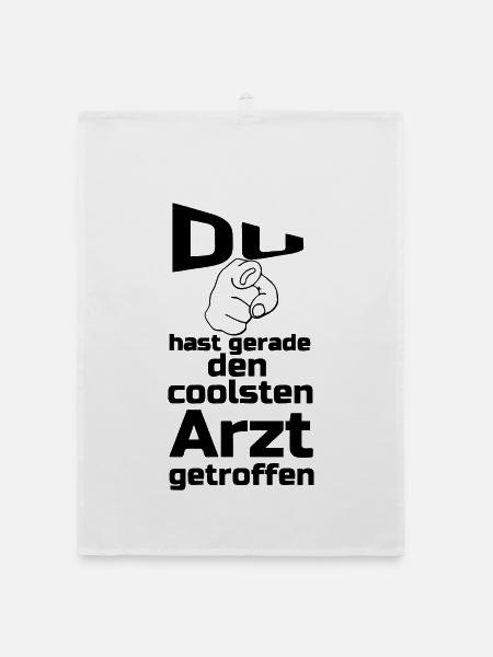 Coolster Arzt Geschenk - Organic Geschirrtuch - Weiß - Vorne