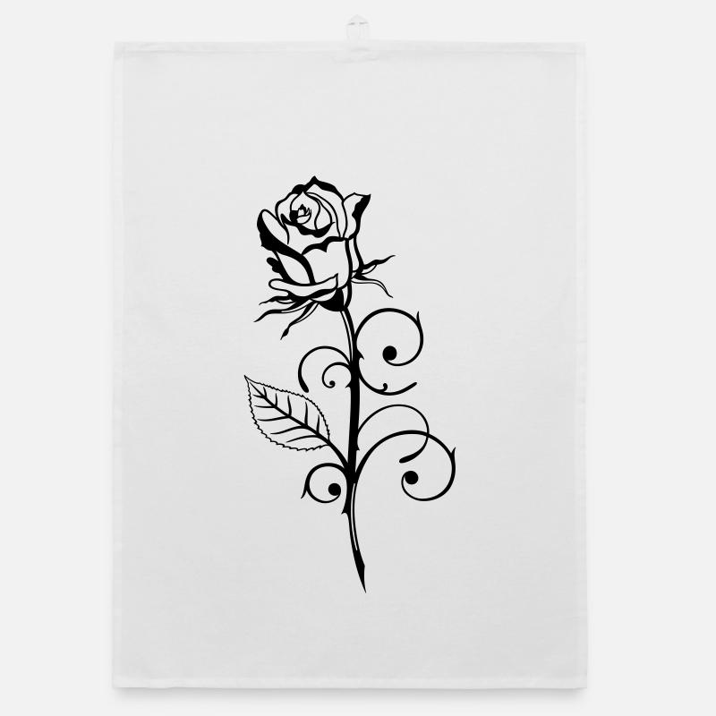 Rose, love Organic Geschirrtuch