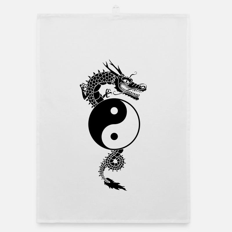 Dragon yin yang Torchon bio