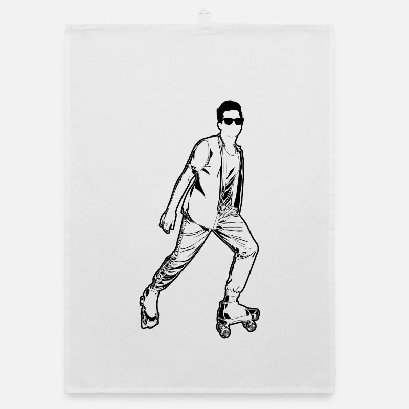 Roller Skater Junge Organic Geschirrtuch