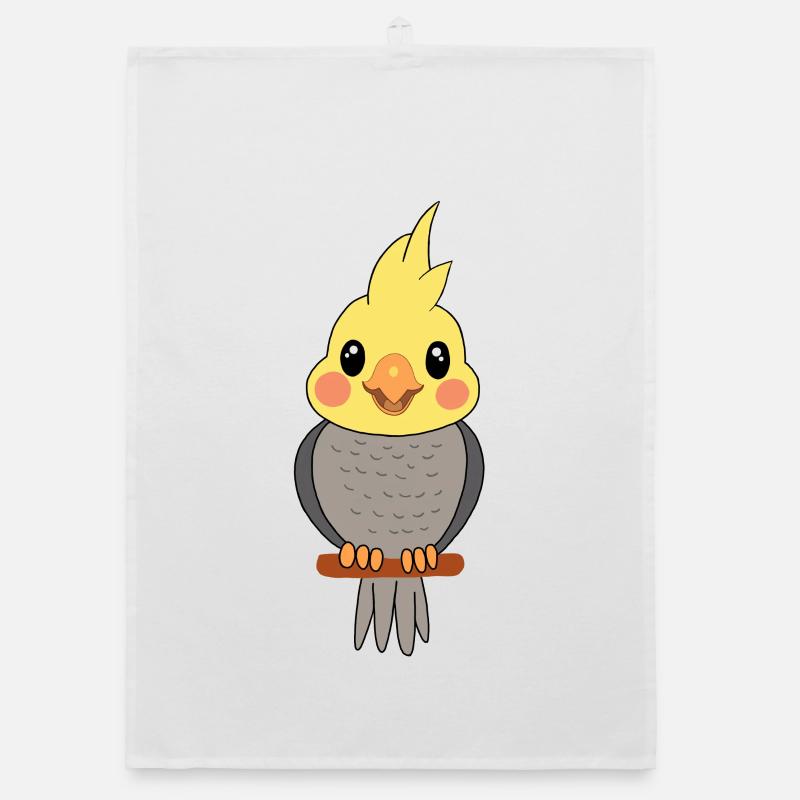 Nymphensittich Organic Geschirrtuch