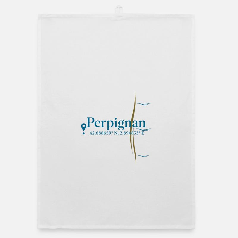 Perpignan Coastal Coordinates Emblem Torchon bio
