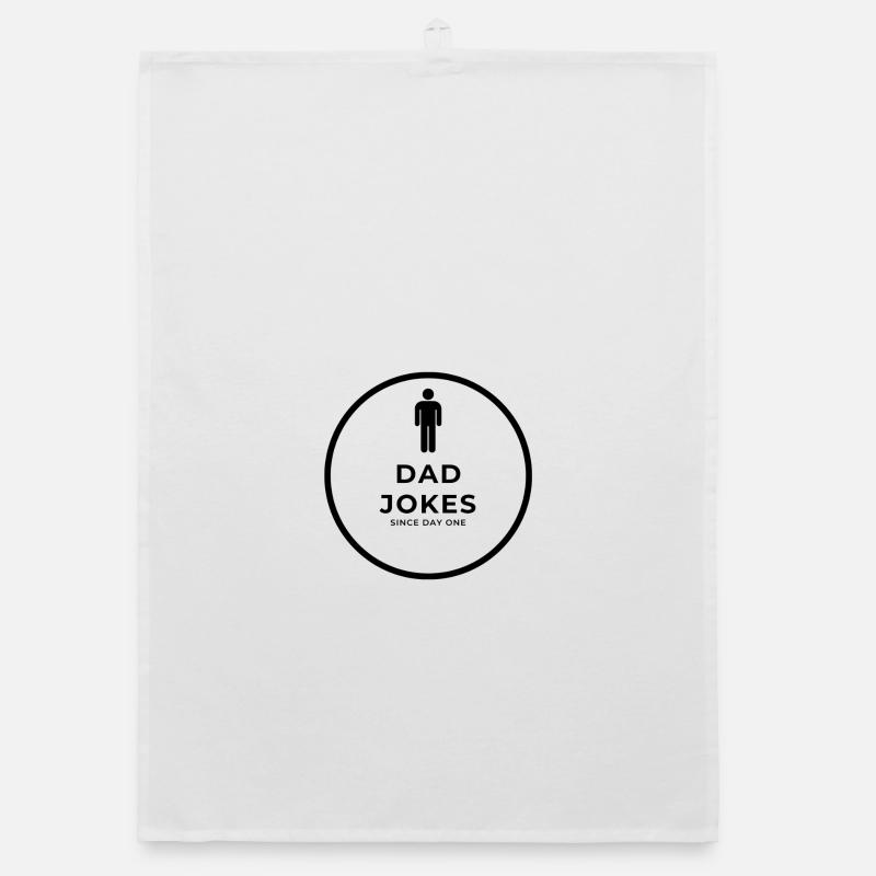 Dad Jokes since day one Organic dish towel