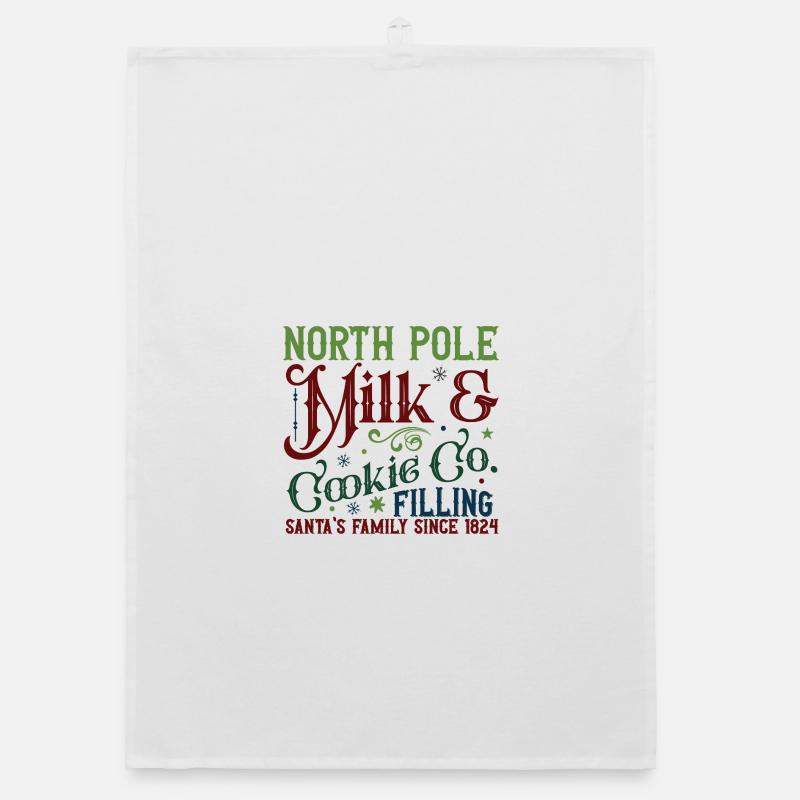 North Pole Milk & Biscuits Collection Organic dish towel