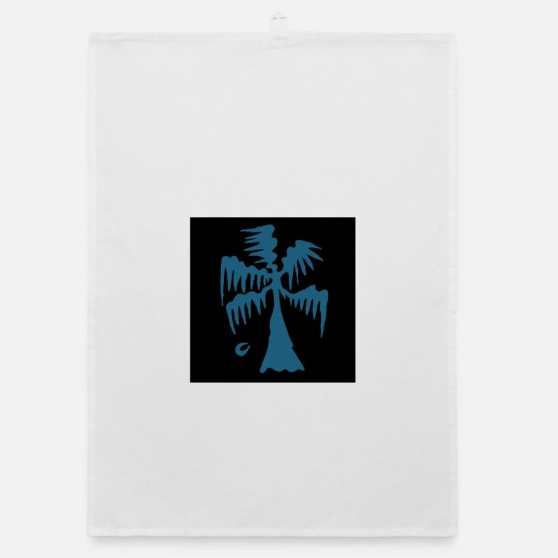 PALMIER. OCEAN. PLAGE. ART. MESSAGE. CITATIONS Torchon bio