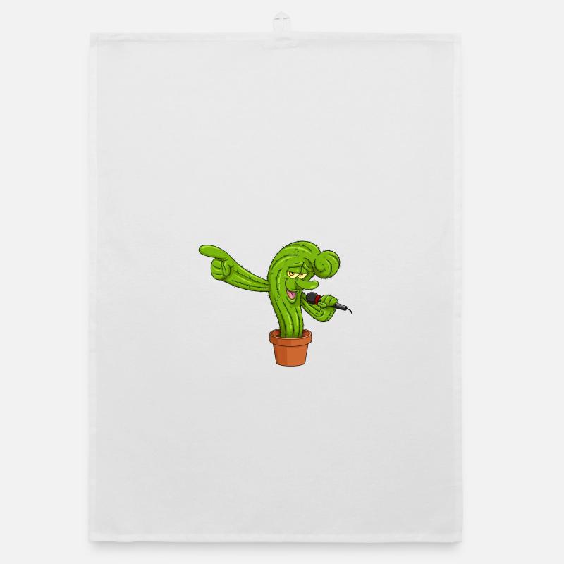 Cactonium Funny Character Cactus Meme Organic Geschirrtuch