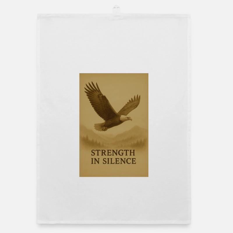 La force dans l’aigle du silence Torchon bio