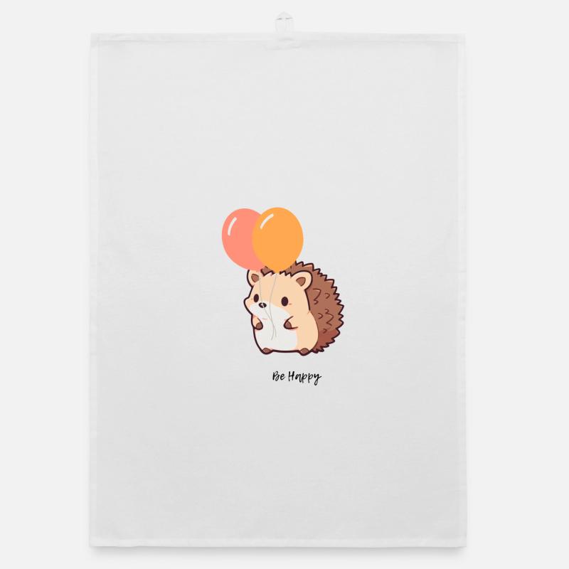 Hérisson mignon Torchon bio