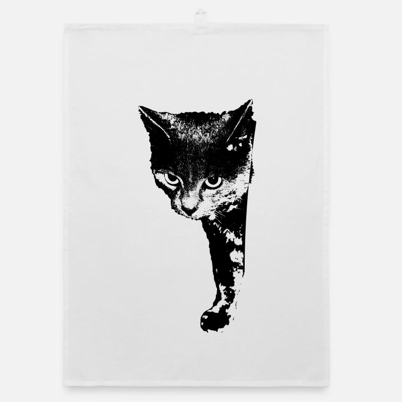 Katze Kätzchen Katzenshirt Geschenk Organic Geschirrtuch