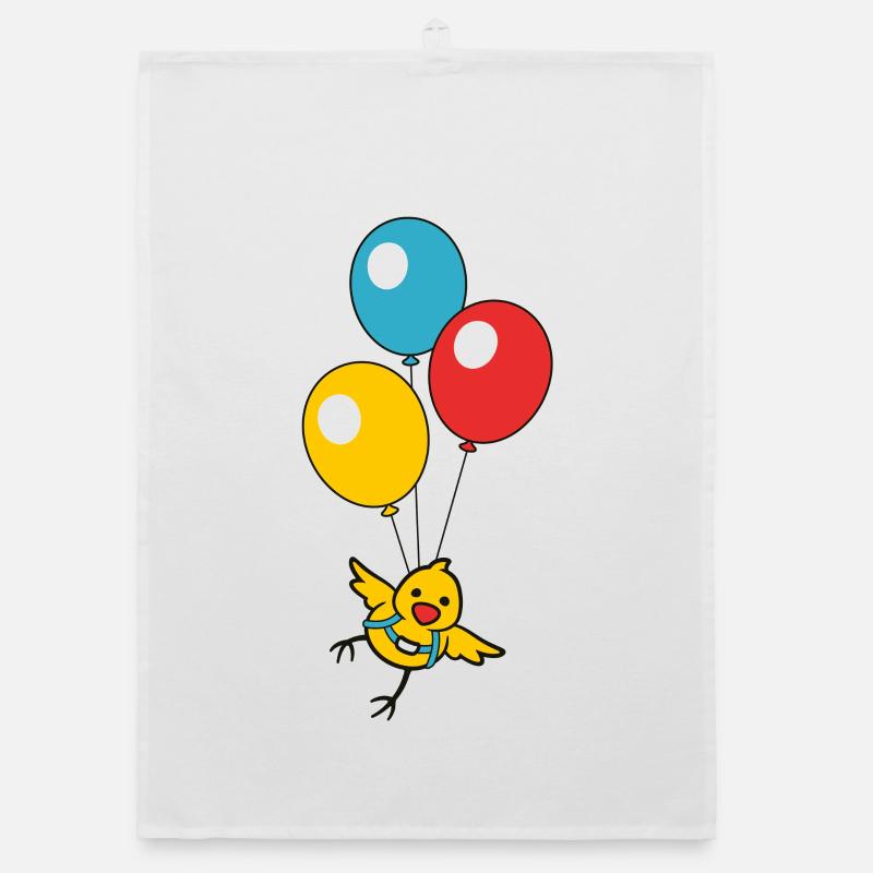 Balloon Chick Organic Geschirrtuch