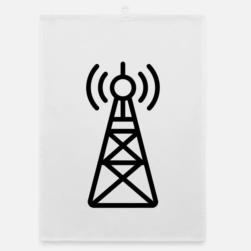 Radio Tower Organic dish towel