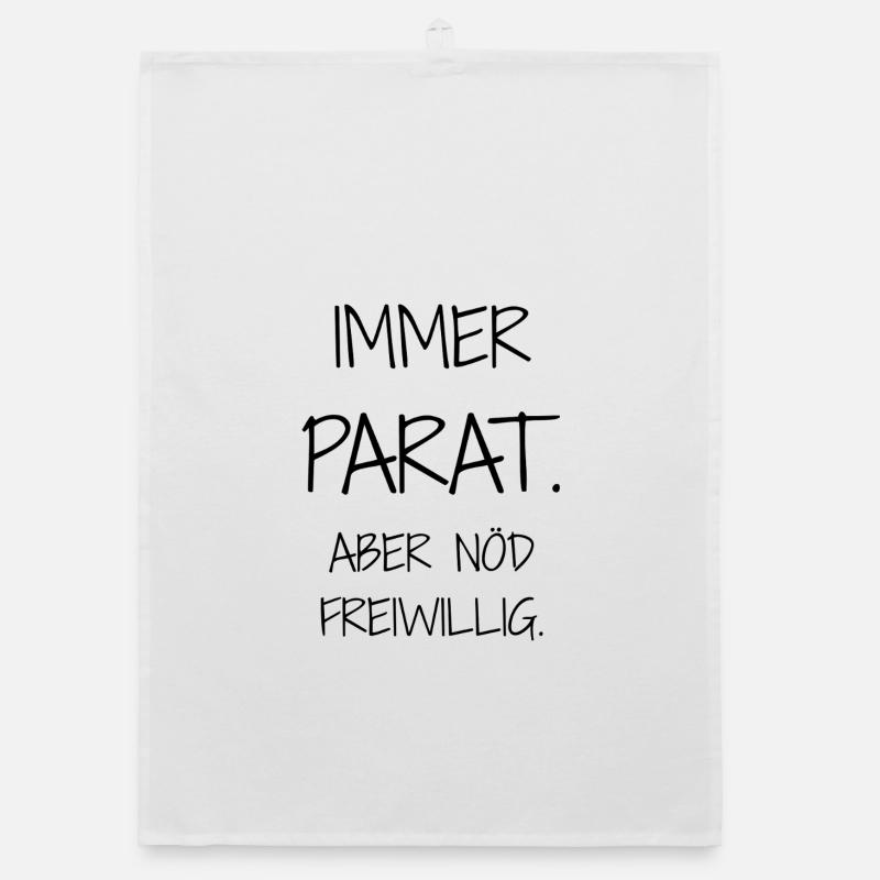 Statement-Design – Ironie trifft Alltag Organic Geschirrtuch