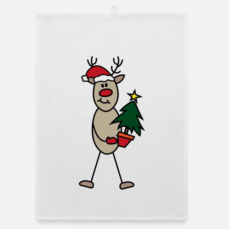 Noël drôle Torchon bio