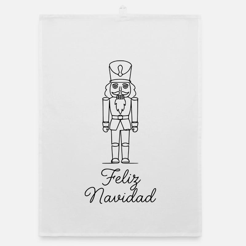 Feliz Navidad Nussknacker Weihnachten Organic Geschirrtuch