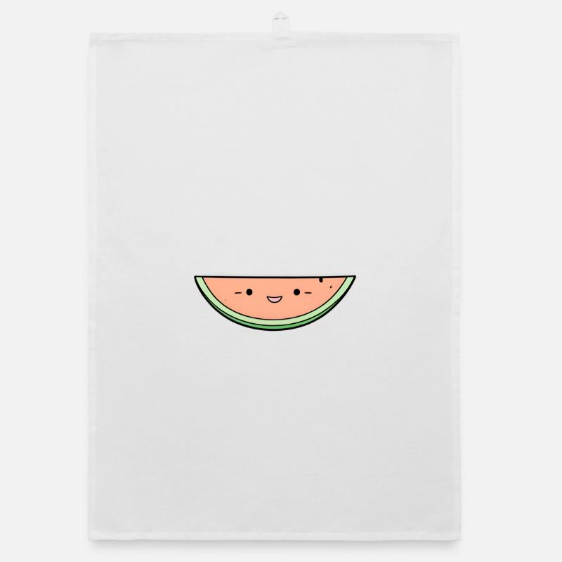 Kawaii Melon Slice Organic dish towel