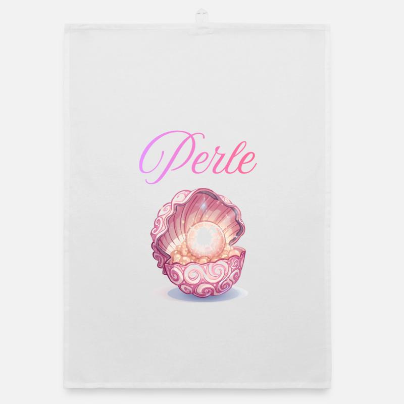 Perle dans la Coquille de Rose Torchon bio