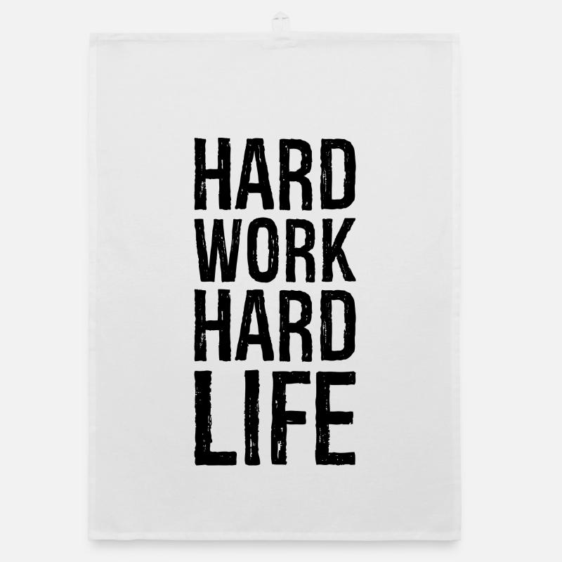 harte Arbeit hartes Leben Organic Geschirrtuch