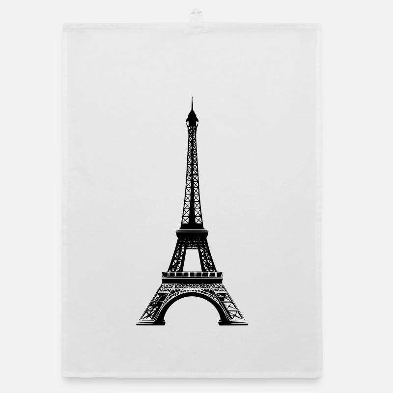 Eiffel tower Organic dish towel