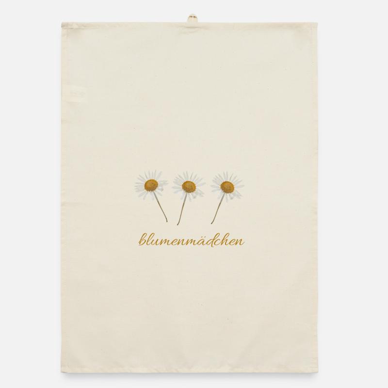 Blumenmädchen  Organic Geschirrtuch
