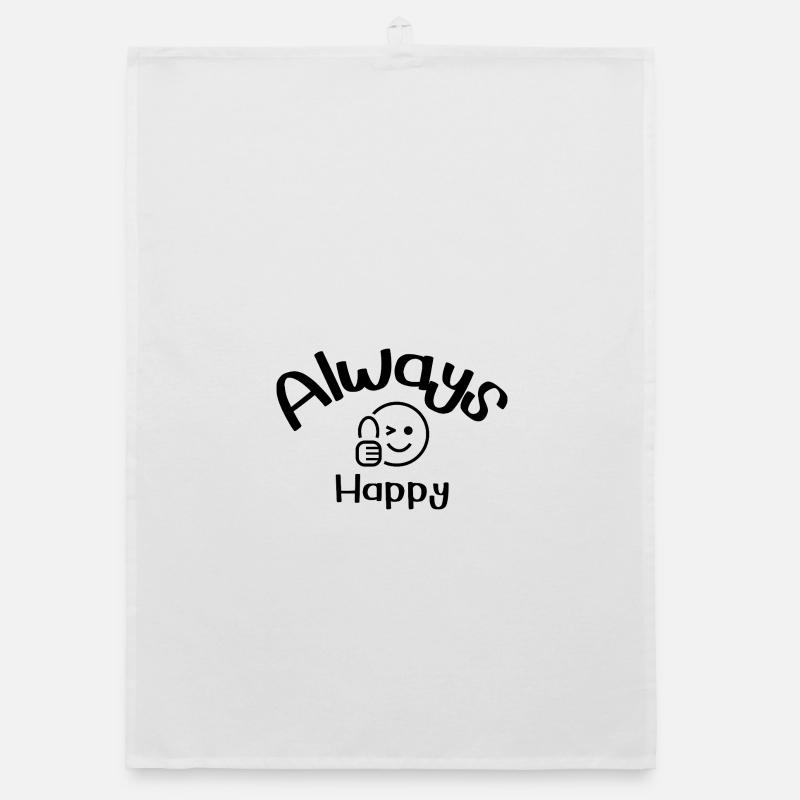 Visage heureux Torchon bio