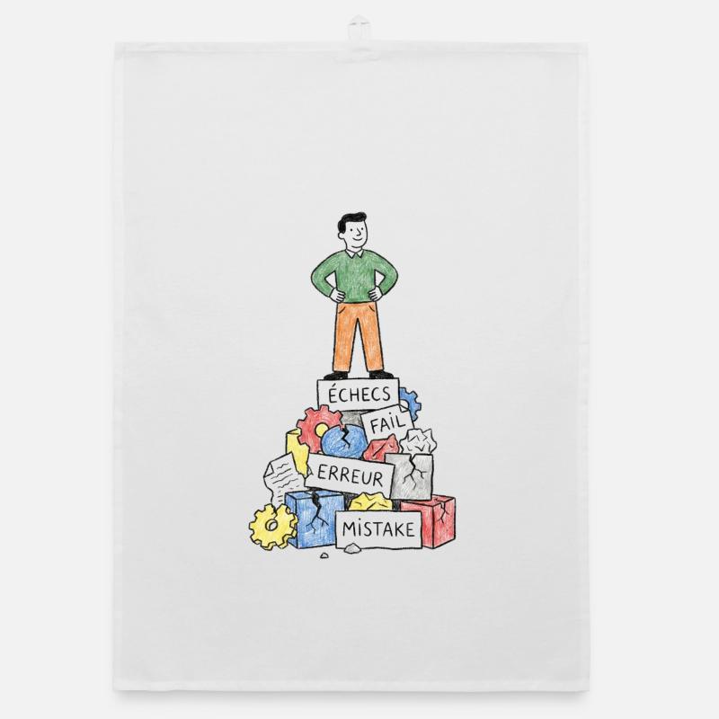 Mann bei Fehlerblocks Organic Geschirrtuch