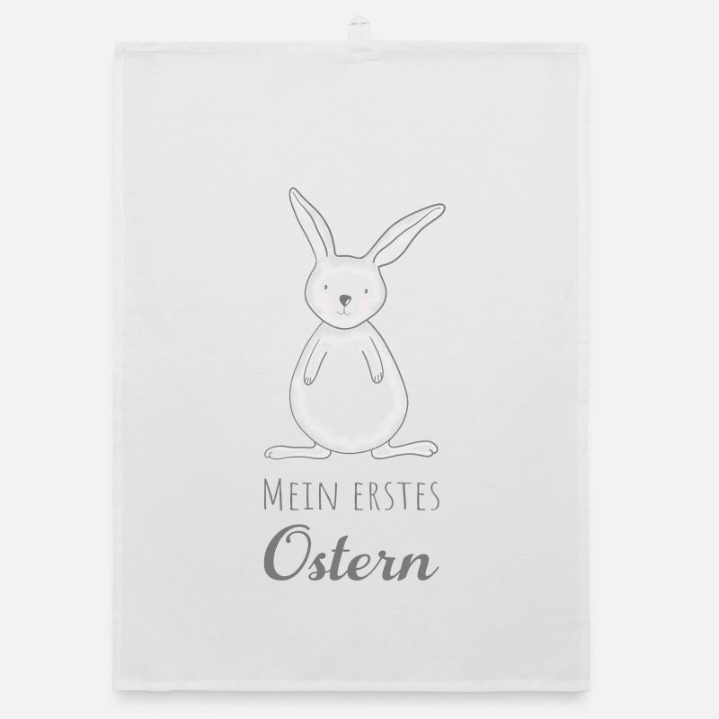 Mein erstes Ostern - Organic Geschirrtuch - Weiß