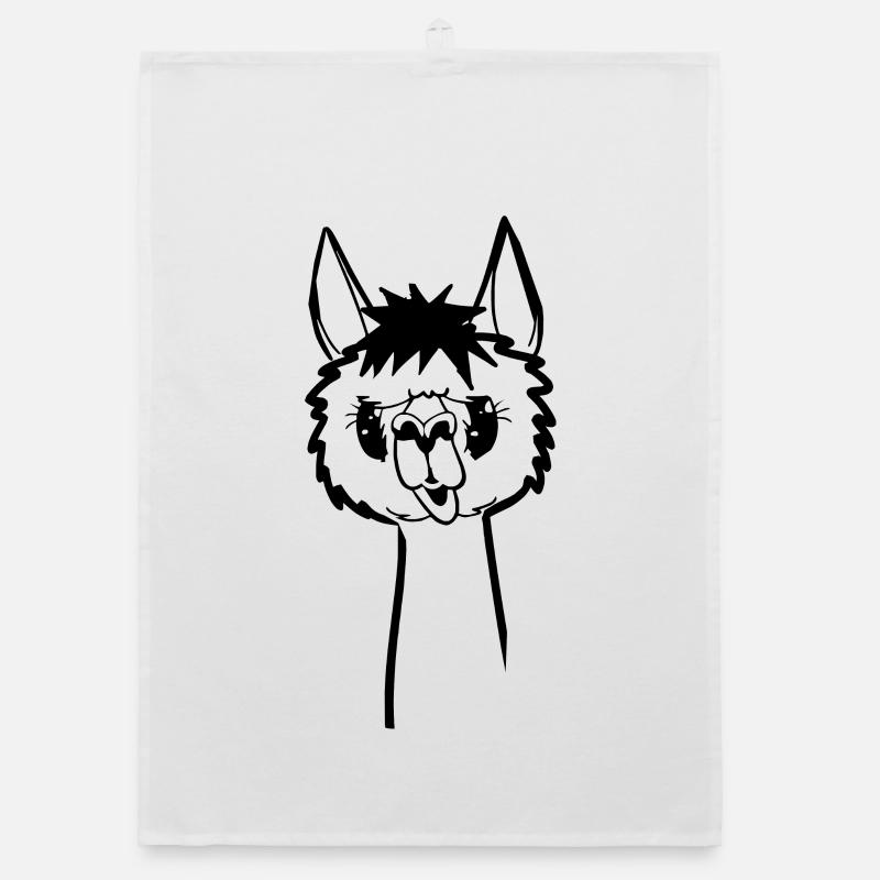Funny Alpaca - Cheeky Alpaca Organic dish towel